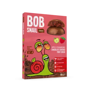 Ovocná pochoutka v čokoládě jablko a jahoda