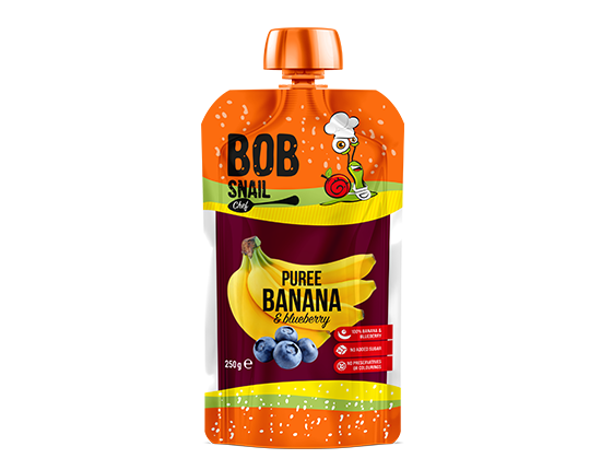 PUREE  Z BANANÓW JAGÓD