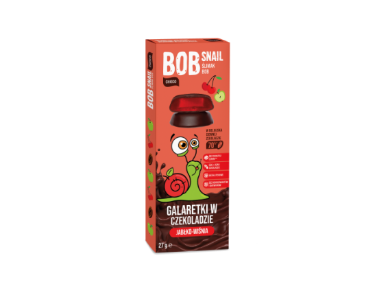 JELLIES GALARETKA jabłkowo-wiśniowa z nasionami chia w ciemnej czekoladzie