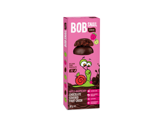 APPLE-RASPBERRY FRUIT CRUSH IN DARK CHOCOLATE