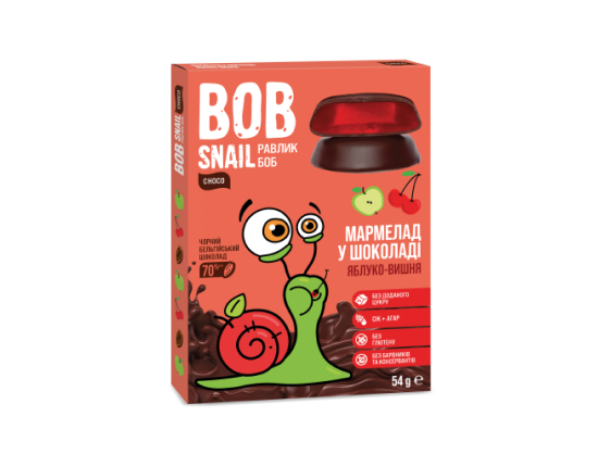 МАРМЕЛАД ЯБЛУКО-ВИШНЯ У ЧОРНОМУ ШОКОЛАДІ