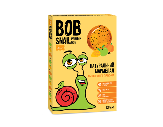 GALARETKA O SMAKU JABŁKO-MANGO-DYNIA Z NASIONAMI CHIA