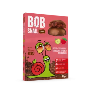 Ciasteczka owocowe w belgijskiej czekoladzie Jabłko-Truskawka